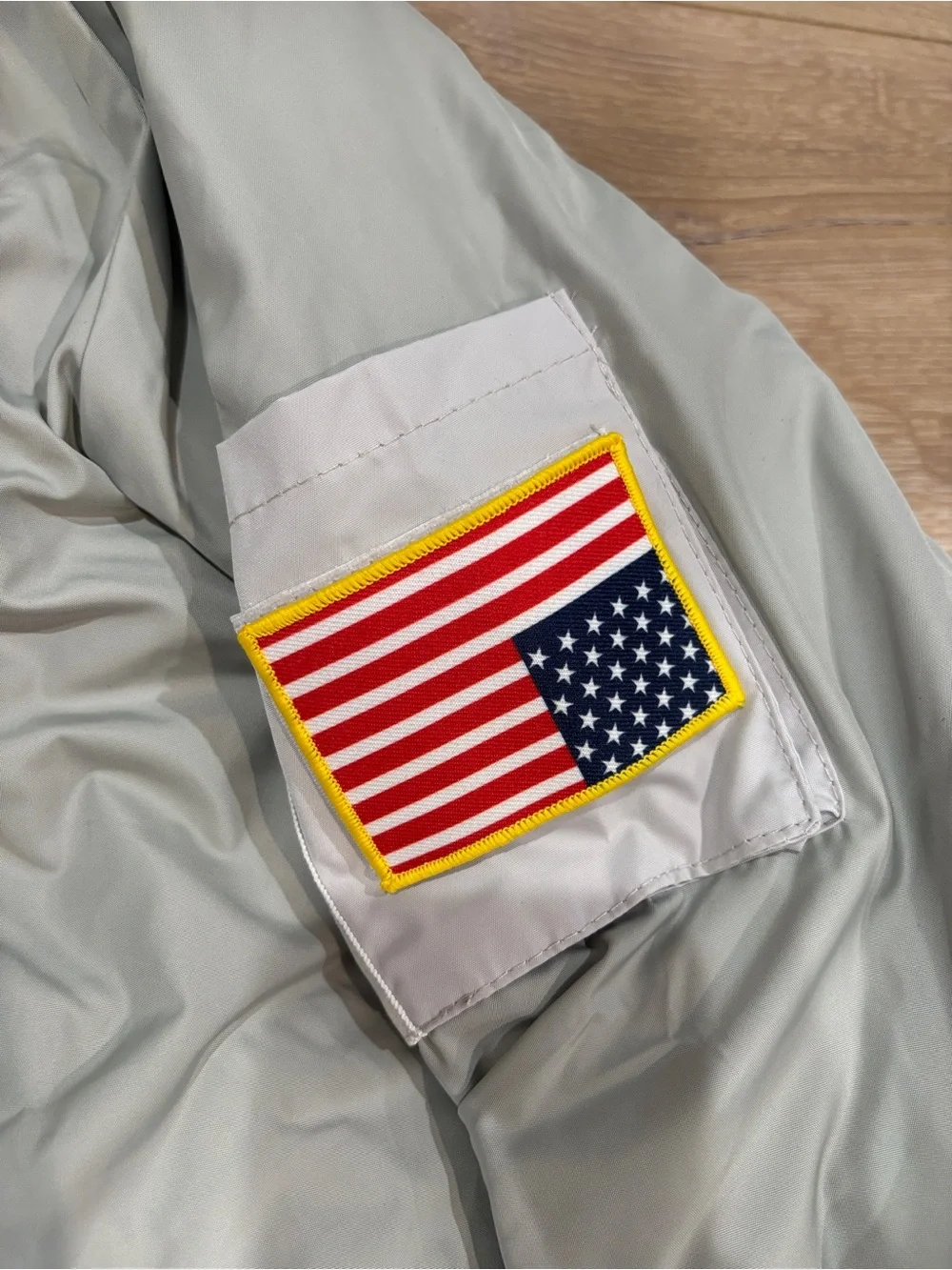NASA Bomber Jacket Gray Unisex Adult Size XL